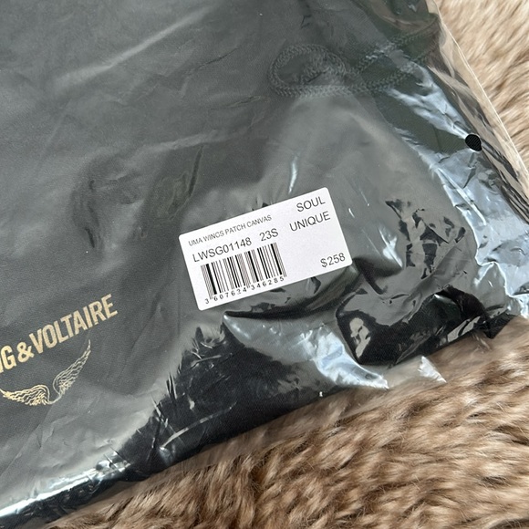 zadig & voltaire uma wings patch canvas clutch - Picture 9 of 9